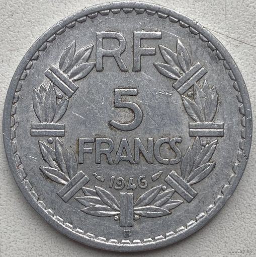 Франция 5 франков 1946 г. B