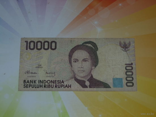 Индонезия 10000рупий 1998г.