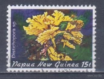 [154] Папуа Новая Гвинея 1982. Морская фауна.Кораллы и другие.15т. Гашеная марка.