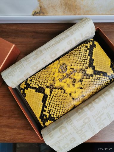 Оригинальное женское портмоне из кожи питона Baldinini. Италия.