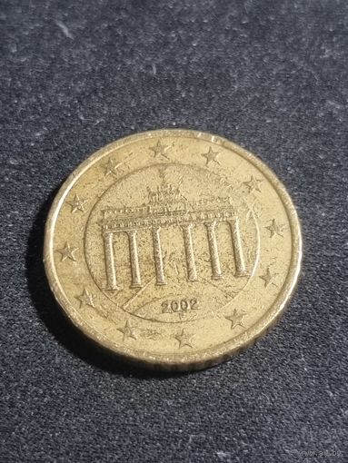 Германия 50 евроцентов 2002 F
