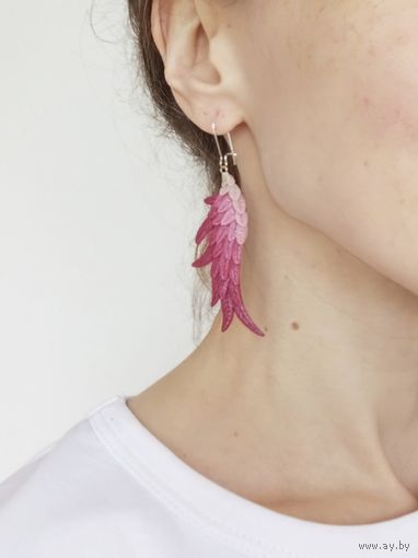 Крылья), серьги ручной работы