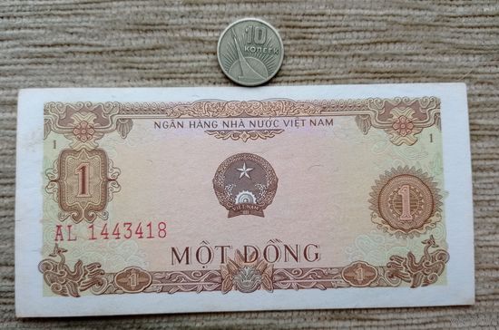 Werty71  Вьетнам 1 донг 1976 банкнота