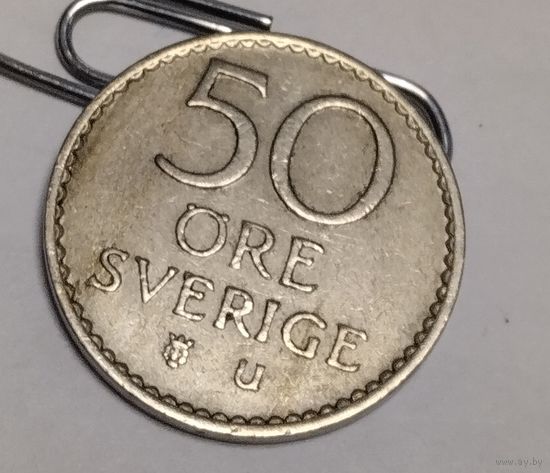 Швеция. 50 оре 1963