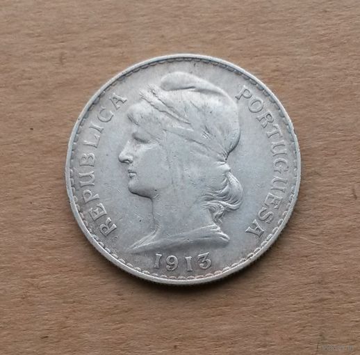 Португалия, 50 сентаво 1913 г., серебро 0.835