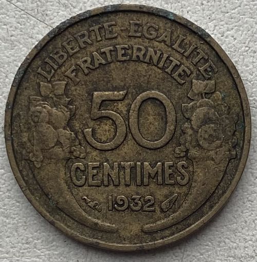 Франция 50 сантимов 1932 г.