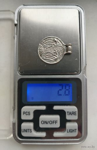 Привеска реплика времён Викингов серебро с рубля!!