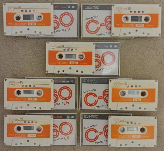 Аудиокассеты Dai'ei C-60LN (7шт. Япония).