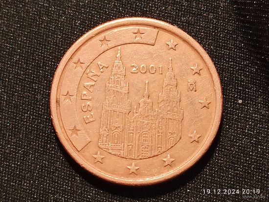 Испания 5 евроцентов 2001