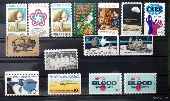 США\а67\ сша 1970-1971 марка 1шт по 0.6р  MNH \см. описание\