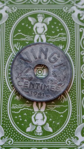 Франция 20 сантимов 1941