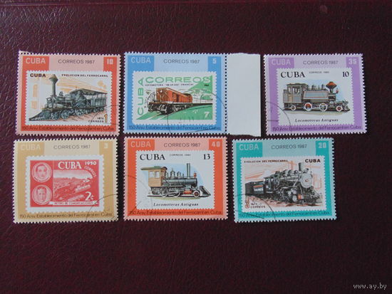 Куба 1987 г. Паровозы.