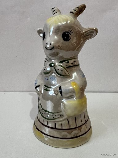 РЕДКАЯ! Статуэтка фарфоровая "Коза"  ДФЗ