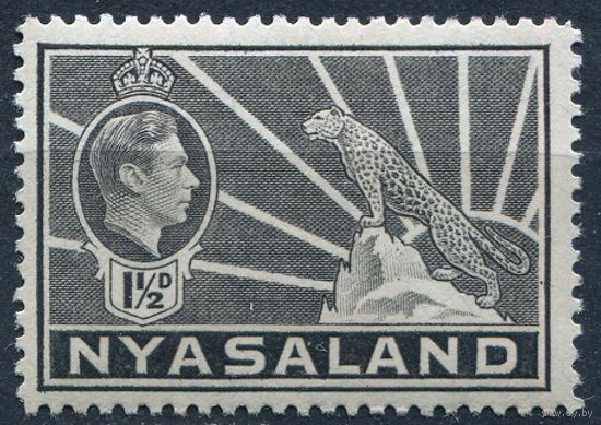 1938 Ньясаленд ** Леопард, марка из серии, Британские колонии