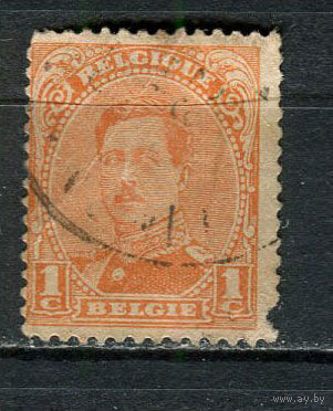 Бельгия - 1915/1922 - Король Альберт I 1С - [Mi.113II] - 1 марка. Гашеная.  (Лот 9Gx)-T4P25
