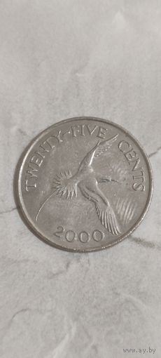 Бермуды 25 цент 2000