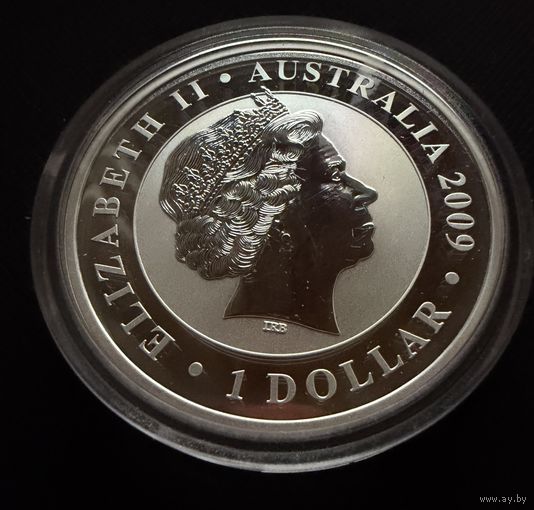 1 доллар 2009 г. Елизавета 2. КОАЛА. СЕРЕБРО. 999 пробы УНЦИЯ.