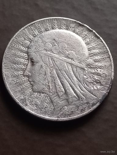 5 злотых 1933 г., Ядвига , с 1 рубля, без мц