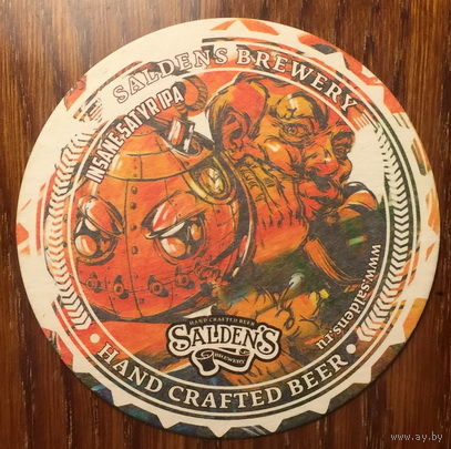 Подставка под пиво Saldens Brewery Hand Crafted Beer No 1
