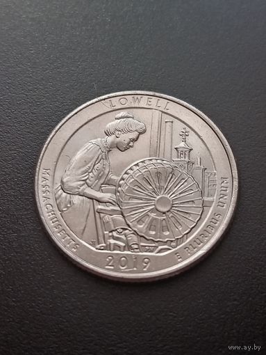 США 25 центов 2019 г. Р - Национальный парк Лоуэлл