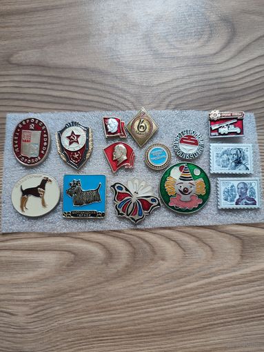 Значки на выбор.