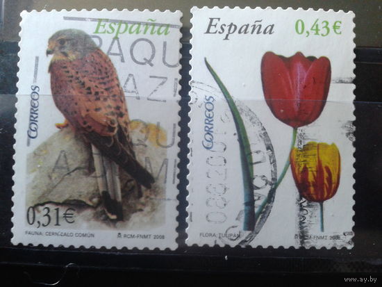 Испания 2008 Флора и фауна Полная серия Михель-1,5 евро гаш