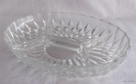 Блюдо сервировочное Менажница Хрусталь