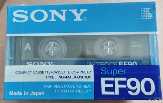 Аудио кассета Sony Super EF90, новая.
