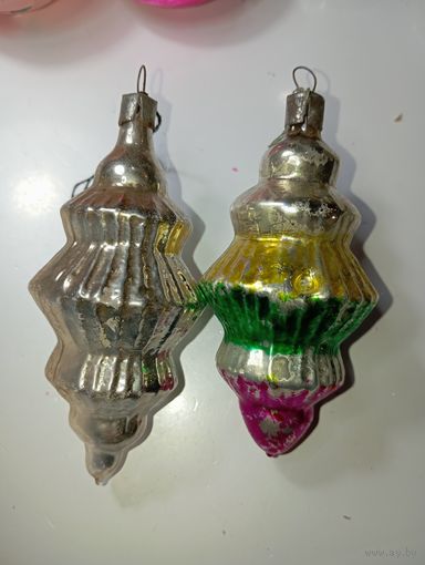 Ёлочные игрушки -  фонарики , СССР .