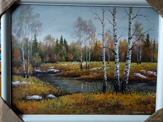 Картина маслом "Весна"