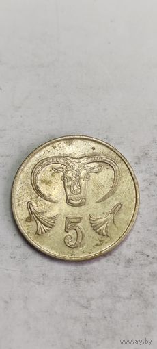 Кипр 5 цент 1991