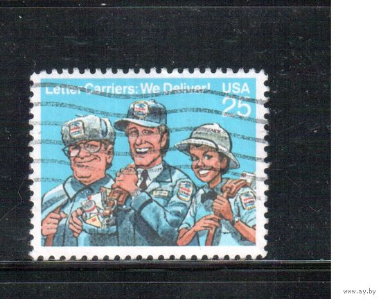 США-1989, (Мих.2048),  гаш.,  Почтальоны (одиночка)