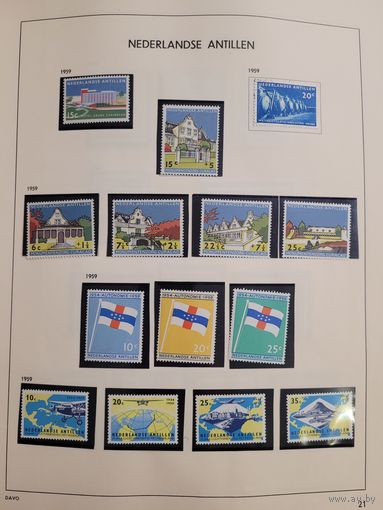 Аруба и Нидерландские антиллы. Хронология за 1950-1990 в альбоме Davo mnh**