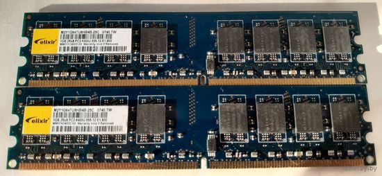 Оперативная память DDR2 Elixir 2Rx8 PC2-6400U-555-12-E1.800 1GB