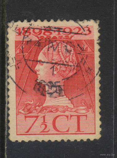Нидерланды 1923 Вильгельмина 25 летие коронации #125С