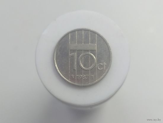 10 центов Нидерланды 1987 год лот 42