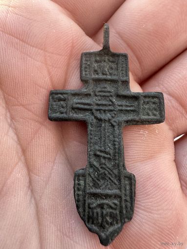 Крестик нательный старинный "Восьмиконечный"