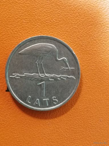 Латвия, 1 лат, 2001 год, АИСТ, KM# 54