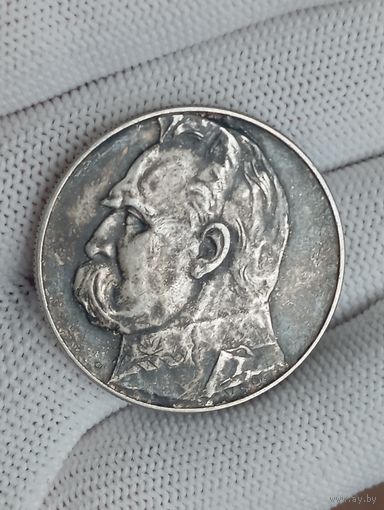 10 злотых Пилсудский 1937г.Состояние!