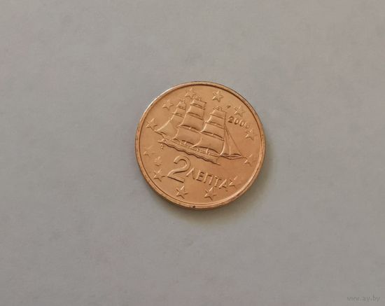 2 евроцента 2006 Греция UNC из ролла