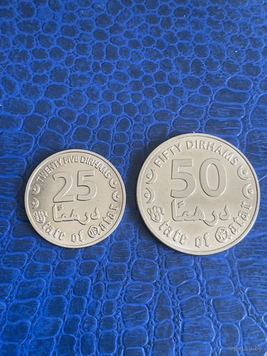Катар 25,50 дирхам 2020г UNC
