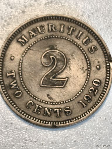 Mauritius 2 cents 1920
