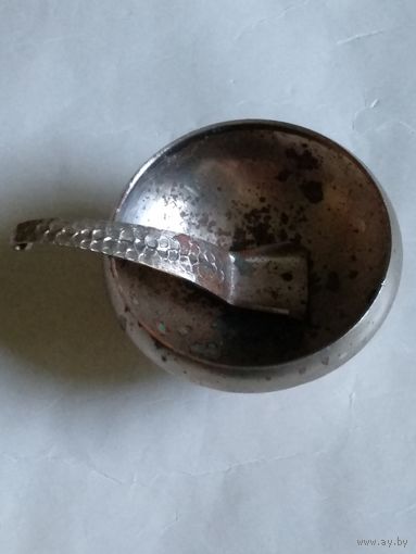 СССР. Медная солонка,покрытие.