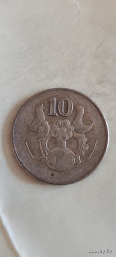 Кипр 10 цент 2002