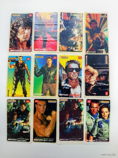 Наклейки от жвачек Commando