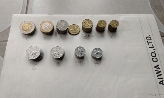 Монеты Литвы.75-ть монет.Торги.