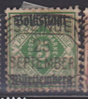 Вюртемберг Германия 1919 год Лот 11 С НАДПЕЧАТКОЙ