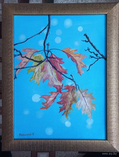 Картина "Листья". 40*30 см.