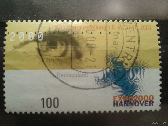 Германия 2000 Выставка ЭКСПО-2000 в Ганновере Михель-1,1 евро гаш