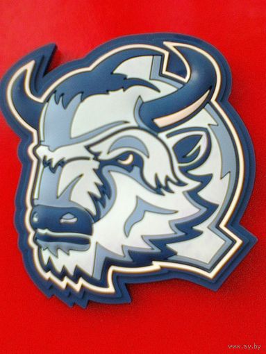 Магнит -  Логотип Хоккейный Клуб - "Динамо" Минск - Размеры Магнита - 7,5/8 см.